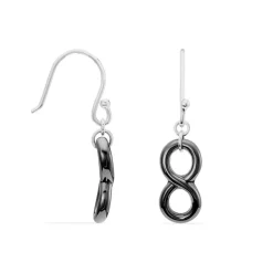 Boucles D'oreilles Pendantes Alicia Argent Blanc Céramique-Histoire d'Or Outlet