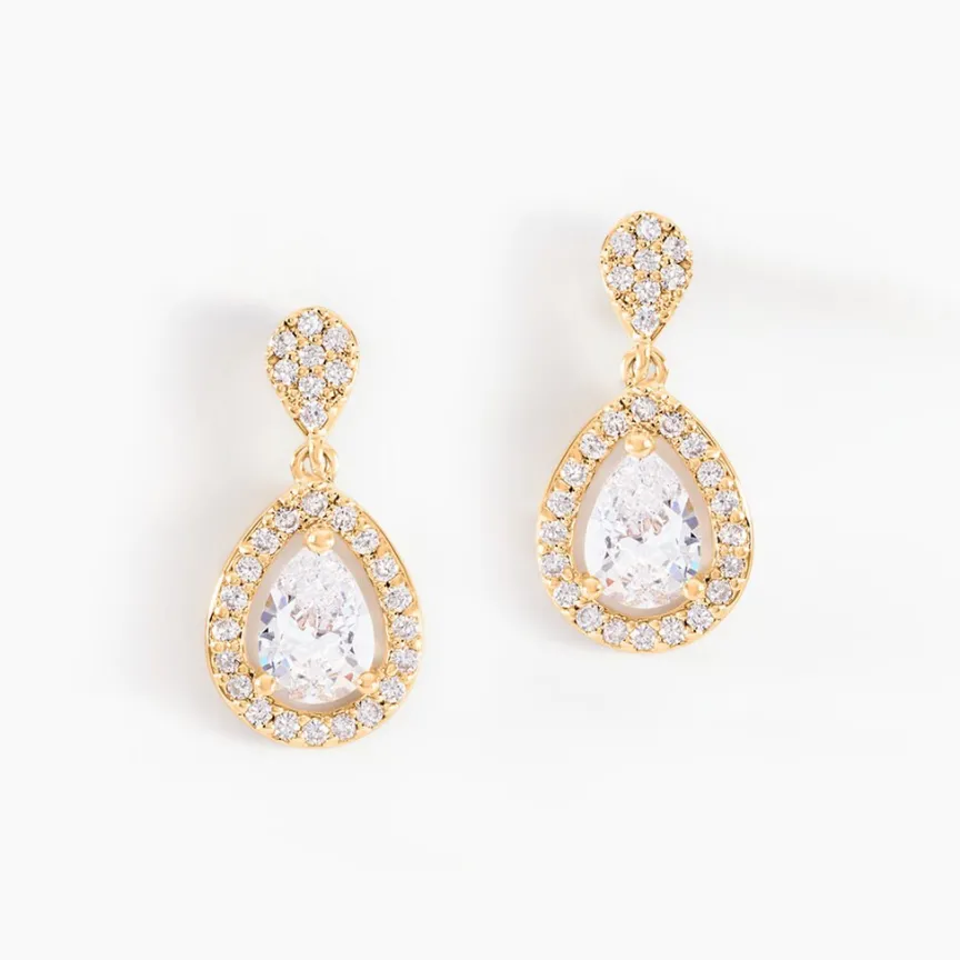 Boucles D'oreilles Pendantes Brigita-Histoire d'Or Online