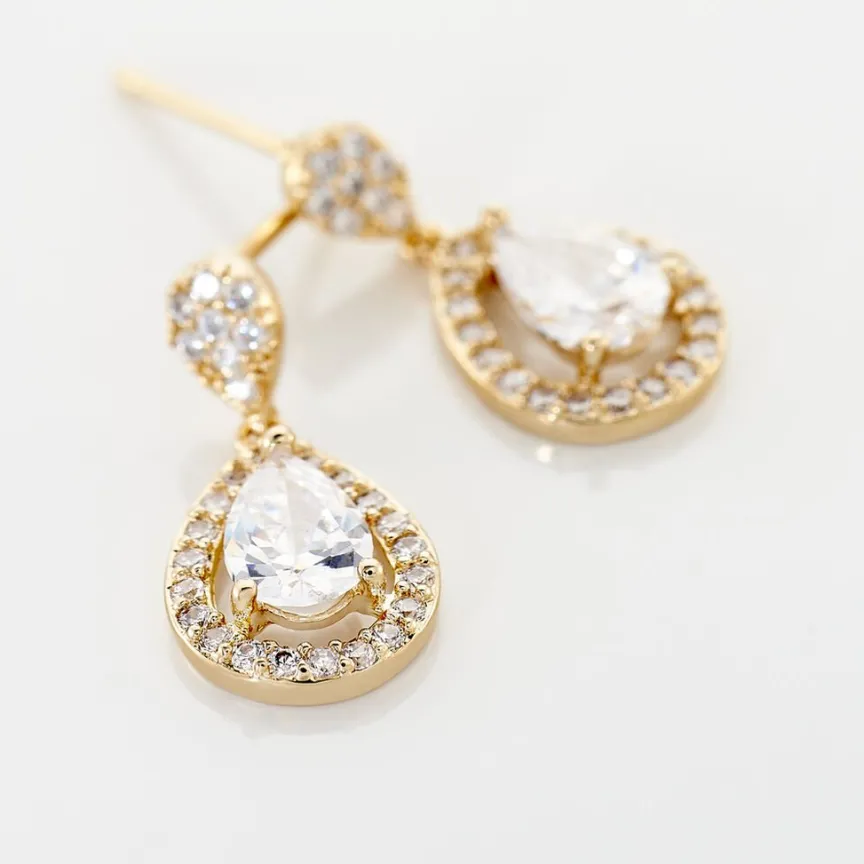 Boucles D'oreilles Pendantes Brigita-Histoire d'Or Online