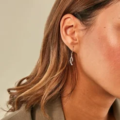 Histoire d'Or Boucles D'Oreilles Pendantes Klavdija Or Jaune Oxyde De Zirconium