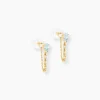 Boucles D'Oreilles Pendantes Jardin Secret Or Jaune Topaze Oxyde De Zirconium-Histoire d'Or