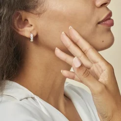 Histoire d'Or Boucles D'oreilles Pendantes Jacotte Plaqué Or Oxyde De Zirconium