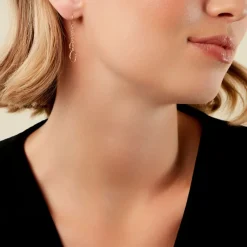 Boucles D'Oreilles Pendantes Ovidiu Or Jaune-Histoire d'Or New