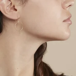 Boucles D'oreilles Pendantes Tila Or Jaune-Histoire d'Or New