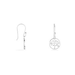 Histoire d'Or Boucles D'oreilles Pendantes Mely Argent Blanc