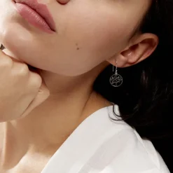 Histoire d'Or Boucles D'oreilles Pendantes Mely Argent Blanc