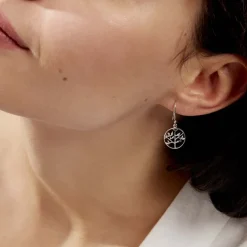 Histoire d'Or Boucles D'oreilles Pendantes Mely Argent Blanc