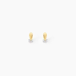 Boucles D'oreilles Pendantes Clementa Or Jaune Oxyde De Zirconium-Histoire d'Or Best