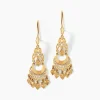Histoire d'Or Boucles D'oreilles Pendantes Cherki Or Jaune