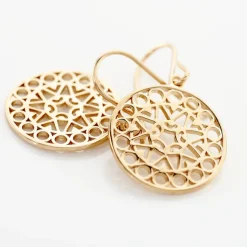 Boucles D'oreilles Pendantes Celso Plaqué Or Jaune-Histoire d'Or