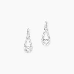 Histoire d'Or Boucles D'oreilles Pendantes Antonietta Argent  Oxyde De Zirconium
