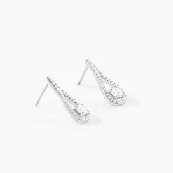 Histoire d'Or Boucles D'oreilles Pendantes Antonietta Argent  Oxyde De Zirconium