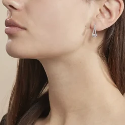 Histoire d'Or Boucles D'oreilles Pendantes Antonietta Argent  Oxyde De Zirconium