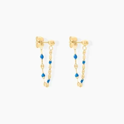 Histoire d'Or Boucles D'oreilles Pendantes Or Jaune Asteria