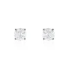 Histoire d'Or Boucles D'oreilles Puces 4 Griffes Or Blanc Diamant Synthetique