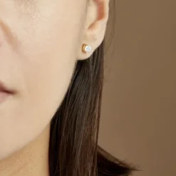 Boucles D'oreilles Puces 4 Griffes Or Jaune Diamant Synthetique-Histoire d'Or Best