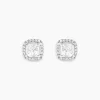 Boucles D'oreilles Puces Adrienne Or Blanc Oxyde De Zirconium-Histoire d'Or Discount