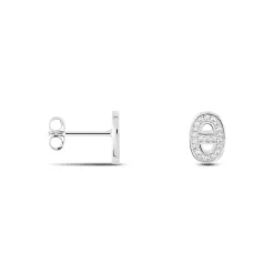 Histoire d'Or Boucles D'oreilles Puces Argent Blanc Caprina Oxydes De Zirconium