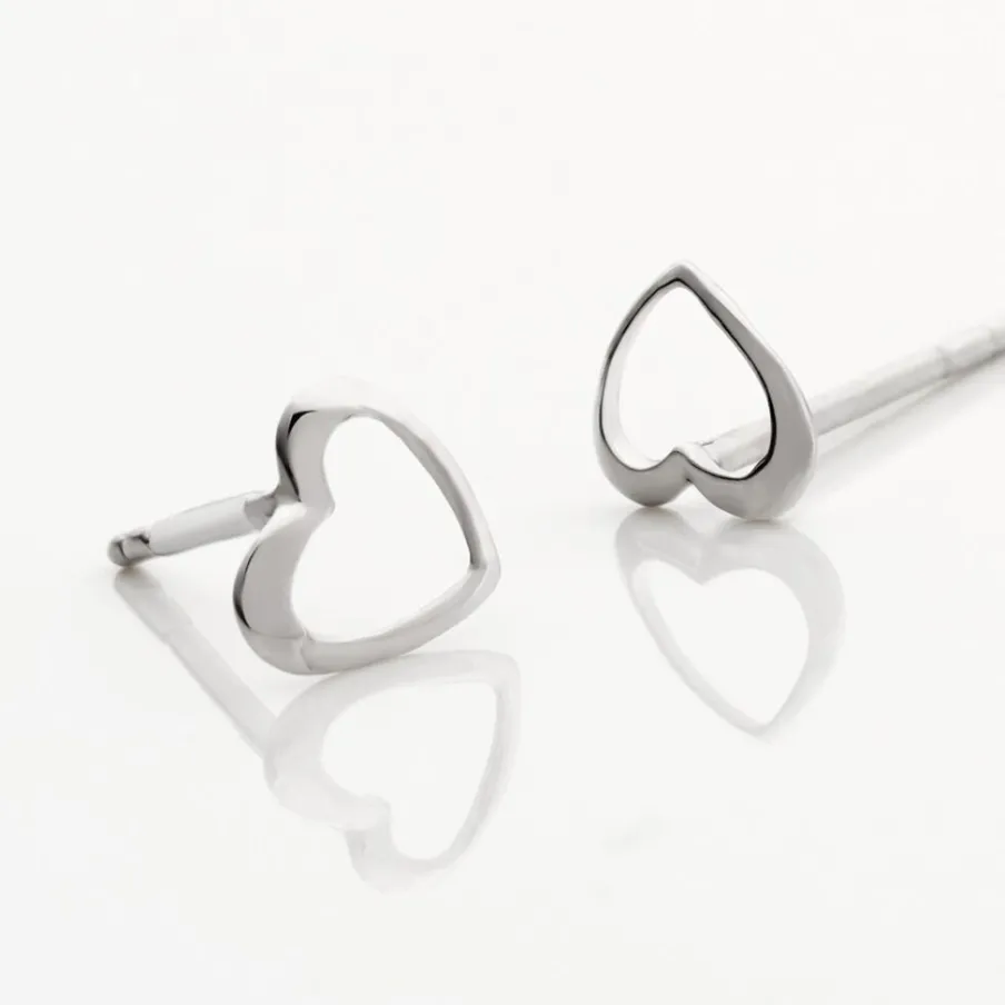 Histoire d'Or Boucles D'oreilles Puces Anne-maudae Coeurs