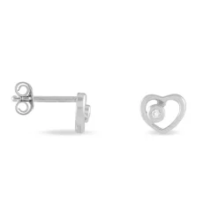 Histoire d'Or Boucles D'oreilles Puces Ashley Argent Blanc Oxyde De Zirconium