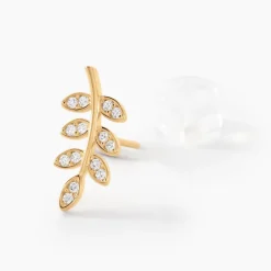 Boucles D'oreilles Puces Ael Or Jaune Oxyde De Zirconium-Histoire d'Or Online