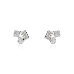 Histoire d'Or Boucles D'oreilles Puces Argent Duredle Oxydes De Zirconium