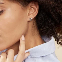 Histoire d'Or Boucles D'oreilles Puces Argent Duredle Oxydes De Zirconium