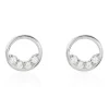 Histoire d'Or Boucles D'oreilles Puces Argent Blanc Vivence Oxydes De Zirconium