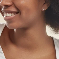 Histoire d'Or Boucles D'oreilles Puces Argent Blanc Vivence Oxydes De Zirconium