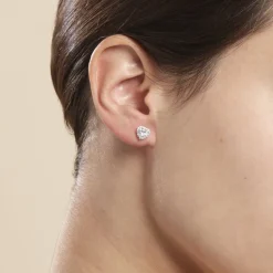 Histoire d'Or Boucles D'oreilles Puces Aymane Or Jaune Oxyde De Zirconium