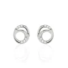 Boucles D'oreilles Puces Annea Argent Blanc Oxyde De Zirconium-Histoire d'Or New