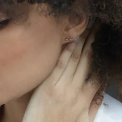 Boucles D'oreilles Puces Ajna Plaqué Or Jaune-Histoire d'Or Online