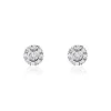 Histoire d'Or Boucles D'oreilles Puces Argent Blanc Gwenegan Oxydes De Zirconium