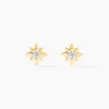 Histoire d'Or Boucles D'oreilles Puces Astralia Or Jaune Oxyde De Zirconium