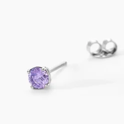 Boucles D'oreilles Puces Argent Blanc Rio Santa Teresa Oxyde-Histoire d'Or New