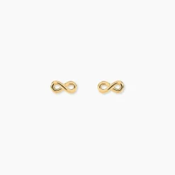 Boucles D'oreilles Puces Annie-francoise Infini Or Jaune-Histoire d'Or Online
