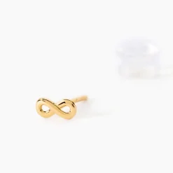 Boucles D'oreilles Puces Annie-francoise Infini Or Jaune-Histoire d'Or Online