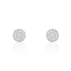 Histoire d'Or Boucles D'oreilles Puces Auxana De Zirconium