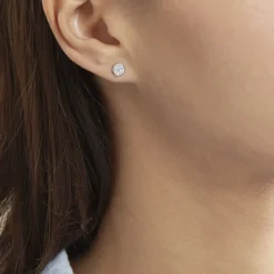 Histoire d'Or Boucles D'oreilles Puces Auxana De Zirconium