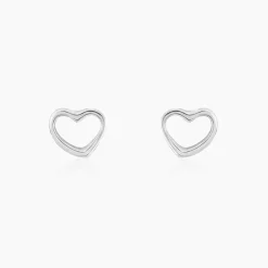 Histoire d'Or Boucles D'oreilles Puces Amerigo Argent Blanc