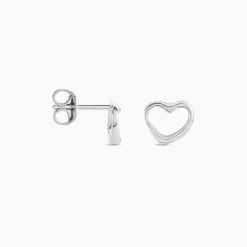 Histoire d'Or Boucles D'oreilles Puces Amerigo Argent Blanc