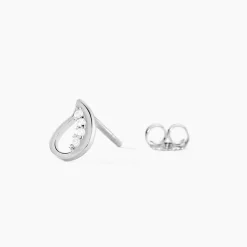 Histoire d'Or Boucles D'oreilles Puces Argent Blanc Sylvan Oxydes De Zirconium