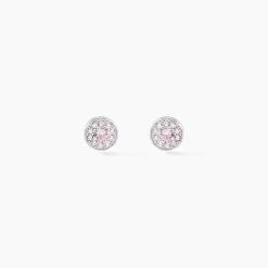 Histoire d'Or Boucles D'oreilles Puces Auxana Argent Blanc Oxyde De Zirconium