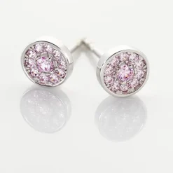 Histoire d'Or Boucles D'oreilles Puces Auxana Argent Blanc Oxyde De Zirconium