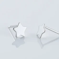 Boucles D'oreilles Puces Astre Argent Blanc-Histoire d'Or New