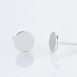 Histoire d'Or Boucles D'oreilles Puces Apoline Argent Blanc