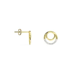 Boucles D'oreilles Puces Atlanta Or Jaune Diamant-Histoire d'Or