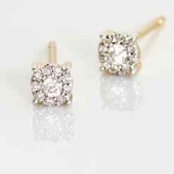 Boucles D'oreilles Puces Artemis Or Jaune Diamants-Histoire d'Or Online