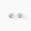 Histoire d'Or Boucles D'oreilles Puces Ayana Argent Blanc