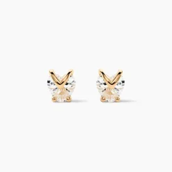 Boucles D'oreilles Puces Abelinia De Zirconium-Histoire d'Or Hot